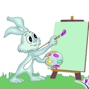 Gif animé Pâques lapin